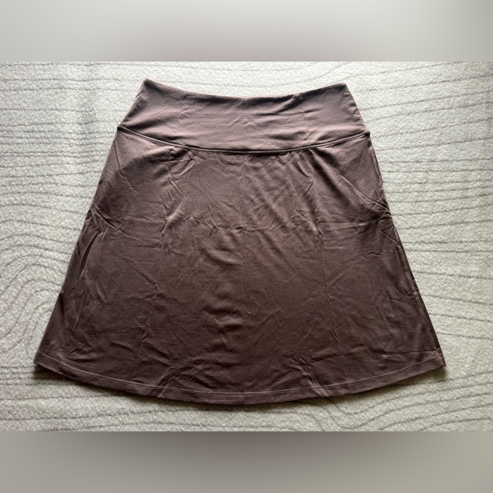 Brand New Merino Light Brown Marilyn Midi skirt